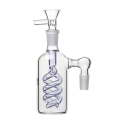Human Grade 14mm Spiral Perc Ash Catcher Lavender / 90 deg