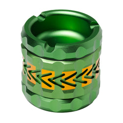 Human Grade 2.5" Chevron Ashtray Grinder Green