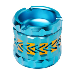 Human Grade 2.5" Chevron Ashtray Grinder Light Blue