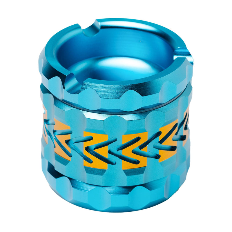 Human Grade 2.5" Chevron Ashtray Grinder Light Blue