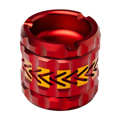 Human Grade 2.5" Chevron Ashtray Grinder Red