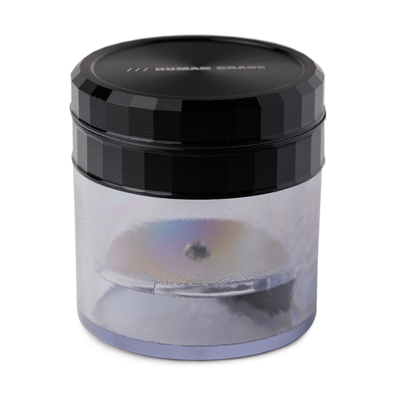 Human Grade 2.5" Clear Storage Grinder Black