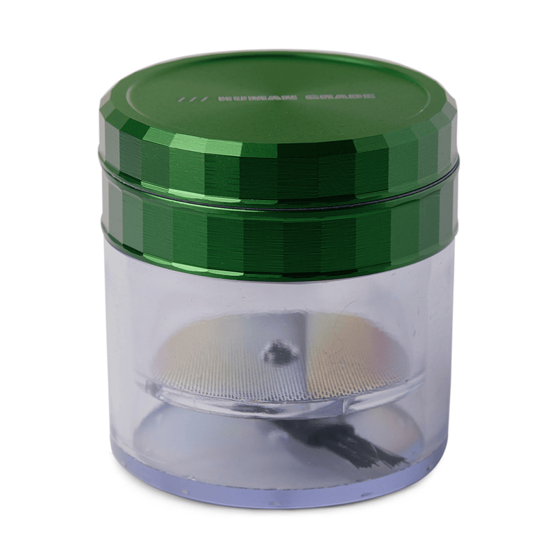 Human Grade 2.5" Clear Storage Grinder Green
