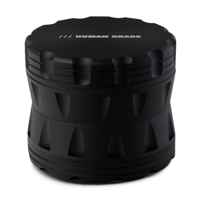 Human Grade 2.5" Concave Notched Grinder Black