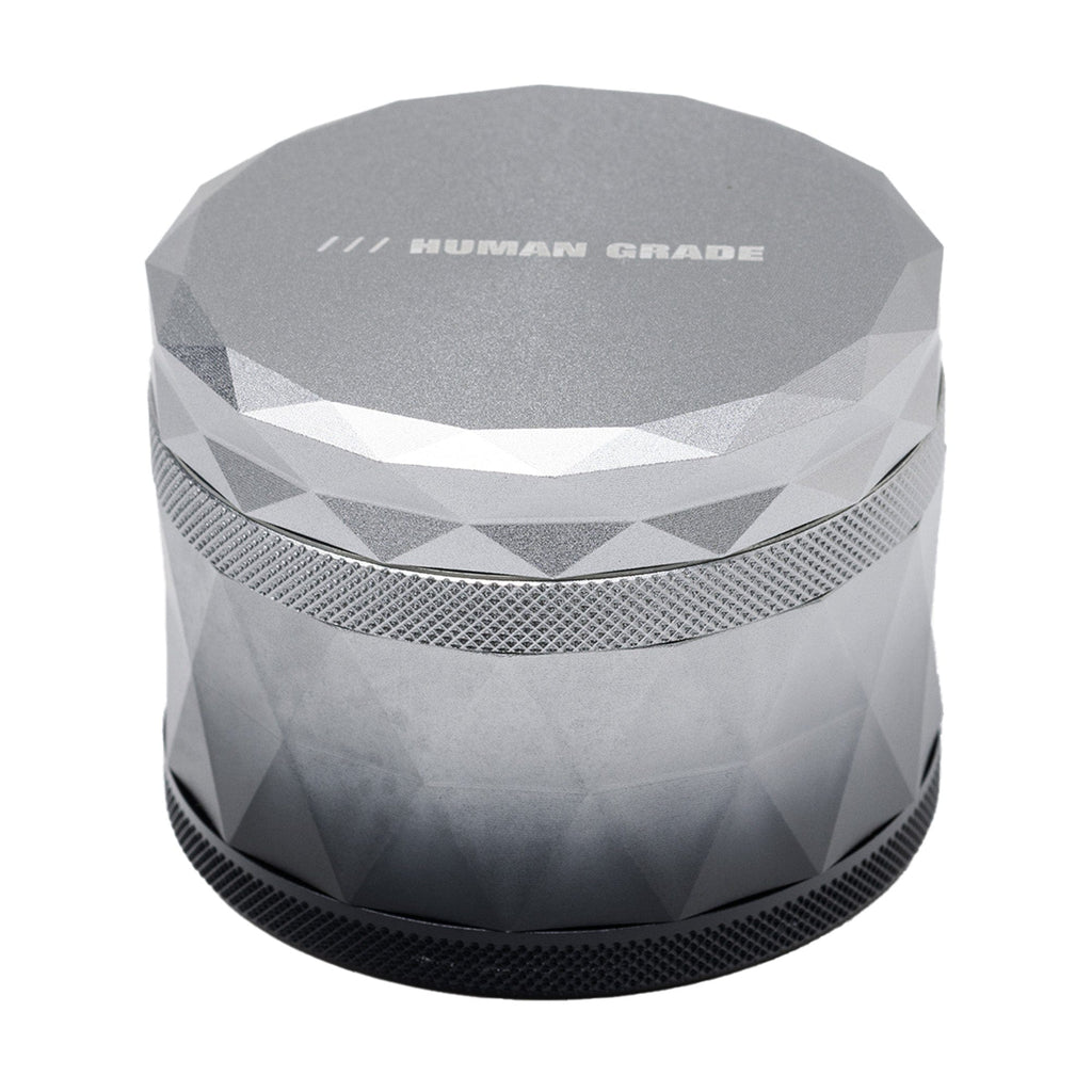 Human Grade 2.5" Gradient Diamond-Cut Grinder Black and White