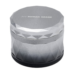 Human Grade 2.5" Gradient Diamond-Cut Grinder Black and White