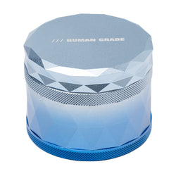 Human Grade 2.5" Gradient Diamond-Cut Grinder Blue and Sky Blue