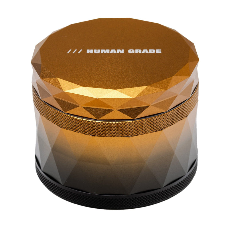 Human Grade 2.5" Gradient Diamond-Cut Grinder Copper and Brown