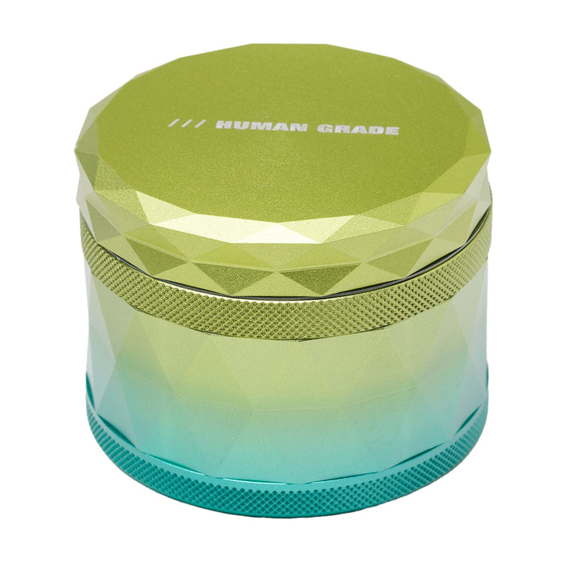 Human Grade 2.5" Gradient Diamond-Cut Grinder Yellow and Lime