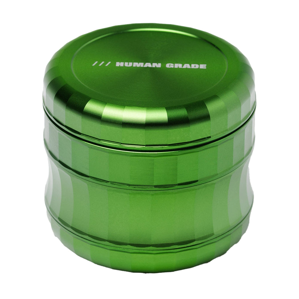 Human Grade 2.5" Metallic Curved Grinder Green