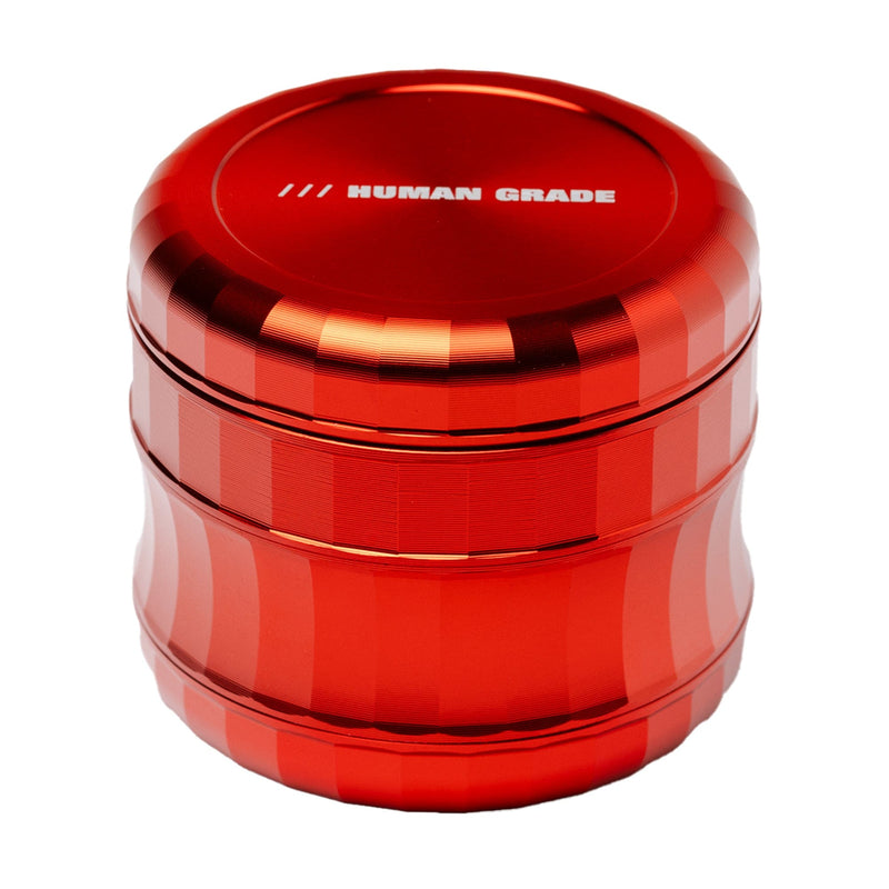Human Grade 2.5" Metallic Curved Grinder Red