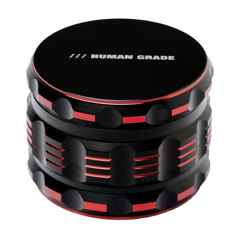 Human Grade 2.5" Two-Tone Notched Grinder Red