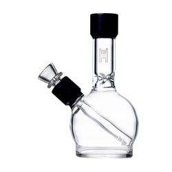 Human Grade 6" Ball Bong Clear with Black