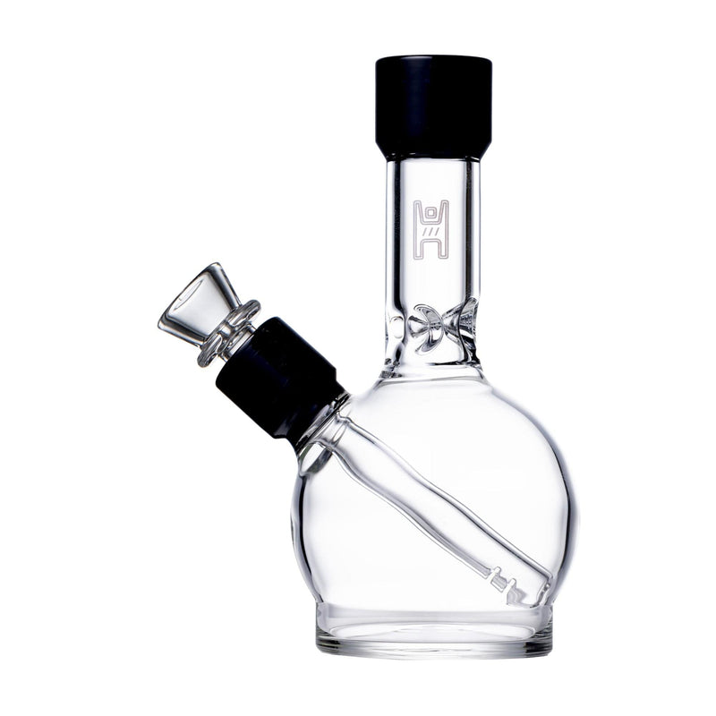 Human Grade 6" Ball Bong Clear with Black