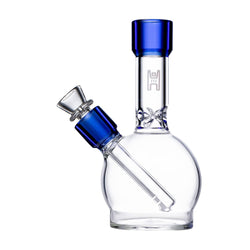 Human Grade 6" Ball Bong Clear with Blue