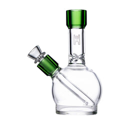 Human Grade 6" Ball Bong Clear with Green