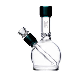 Human Grade 6" Ball Bong Clear with Lake Green