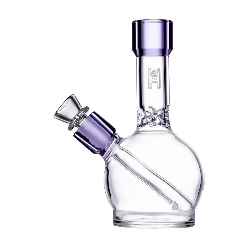 Human Grade 6" Ball Bong Clear with Lavender