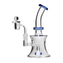 Human Grade 8" Oil Can Dab Rig Blue