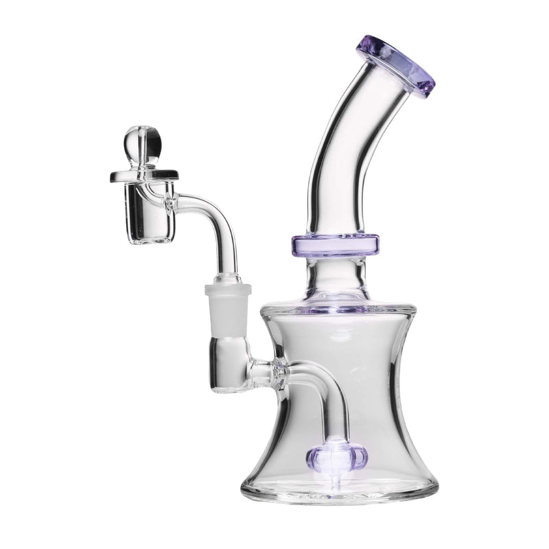 Human Grade 8" Oil Can Dab Rig Lavender