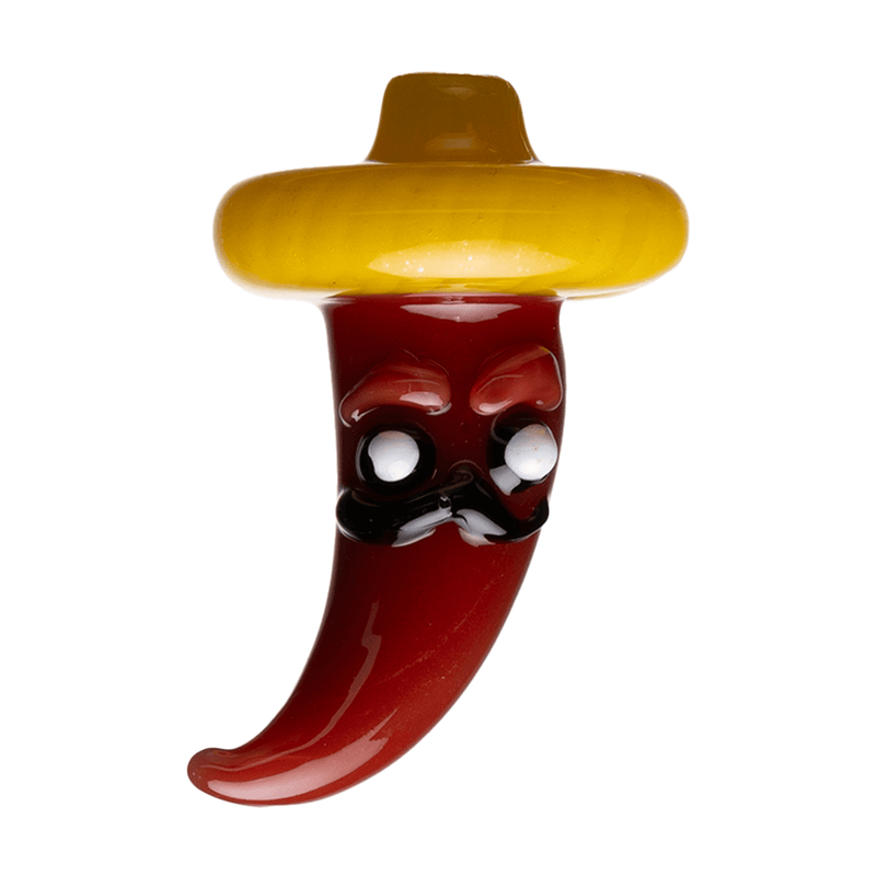 Human Grade Chili Pepper Carb Cap Red with Yellow Hat