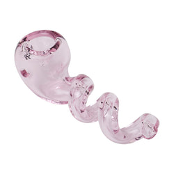 Human Grade Corkscrew Hand Pipe Pink
