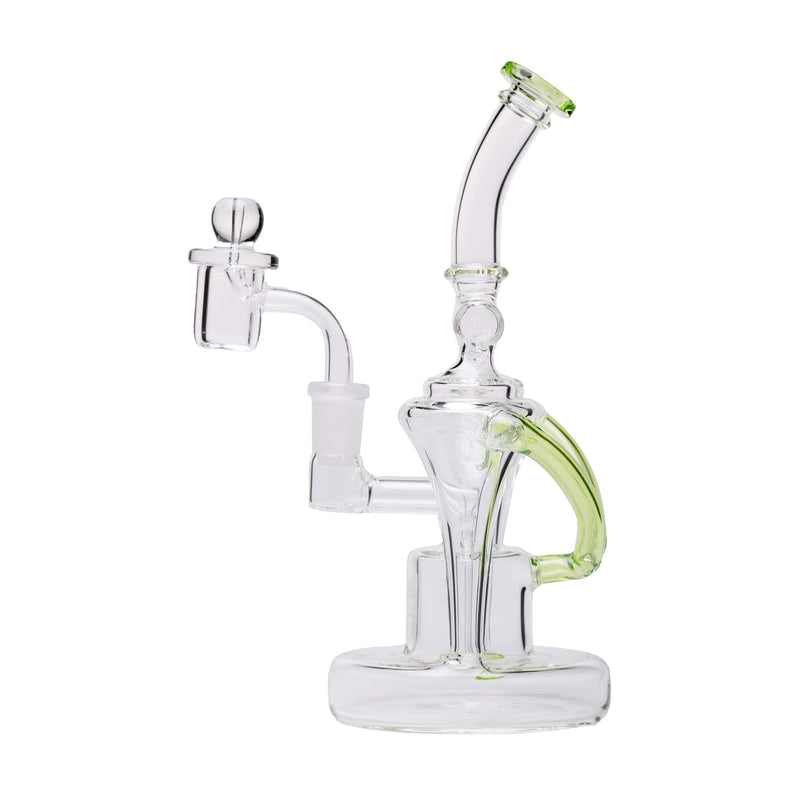 Human Grade Dualing Recycler Dab Rig Matrix Green