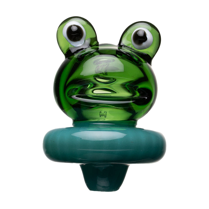 Human Grade Frog Carb Cap Green (Blue Base)