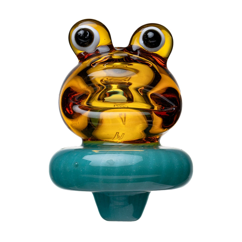 Human Grade Frog Carb Cap Light Yellow (Blue Base)