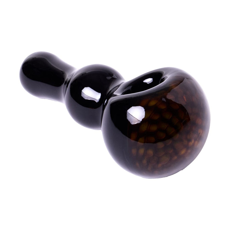 Human Grade Honeycomb Bubble Spoon Pipe Black Blue
