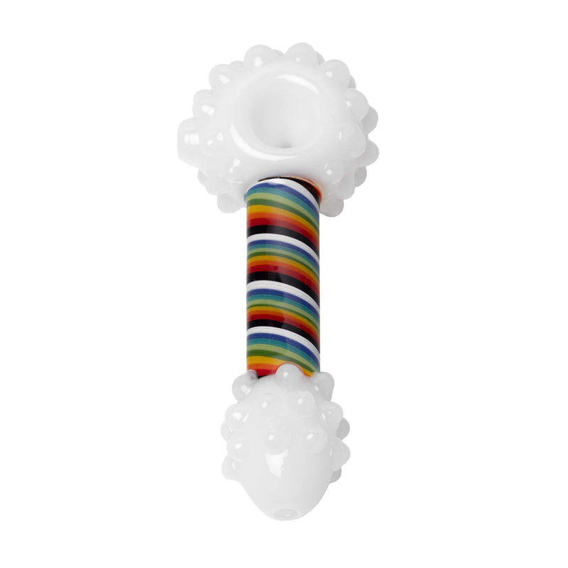 Human Grade Rainbow Swirl Spoon Pipe