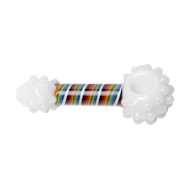 Human Grade Rainbow Swirl Spoon Pipe