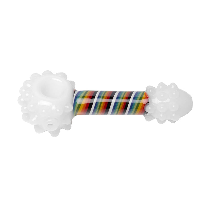Human Grade Rainbow Swirl Spoon Pipe