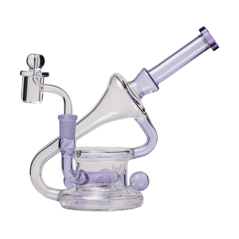 Human Grade Recycler 45 Triple Marble Dab Rig Lavender