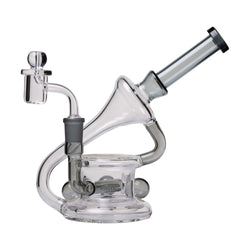 Human Grade Recycler 45 Triple Marble Dab Rig Smoke