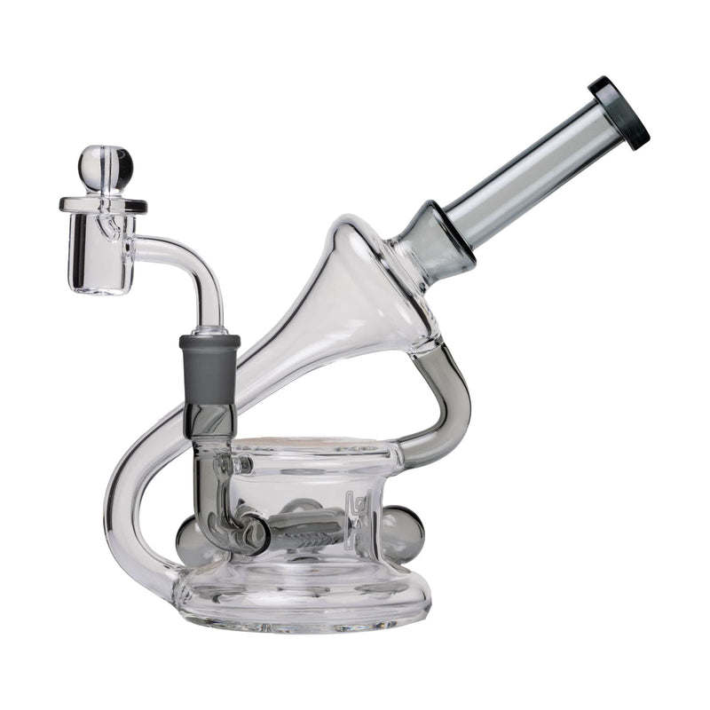 Human Grade Recycler 45 Triple Marble Dab Rig Smoke