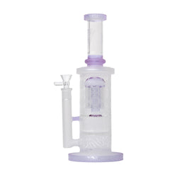 Human Grade Sacred Straight Sandblasted Bong Lavender
