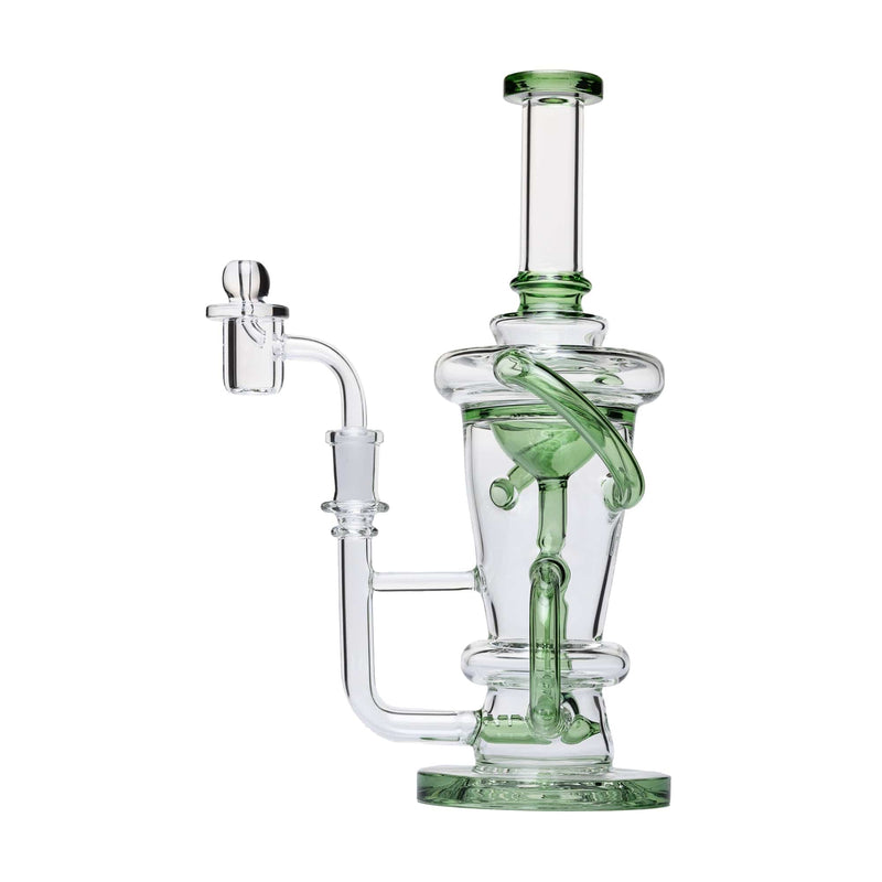 Human Grade Straight Recycler Dab Rig Green