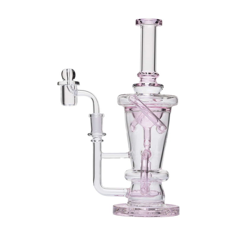 Human Grade Straight Recycler Dab Rig Pink