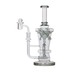 Human Grade Straight Recycler Dab Rig Smoke