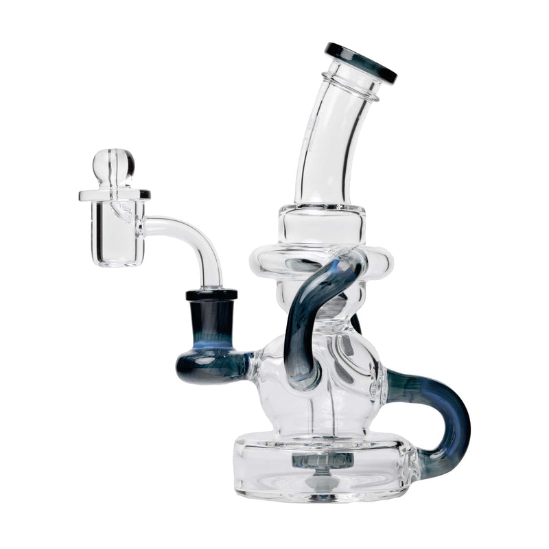 Human Grade Stubby Klein Recycler Dab Rig Blue