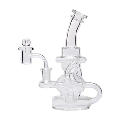 Human Grade Stubby Klein Recycler Dab Rig Clear