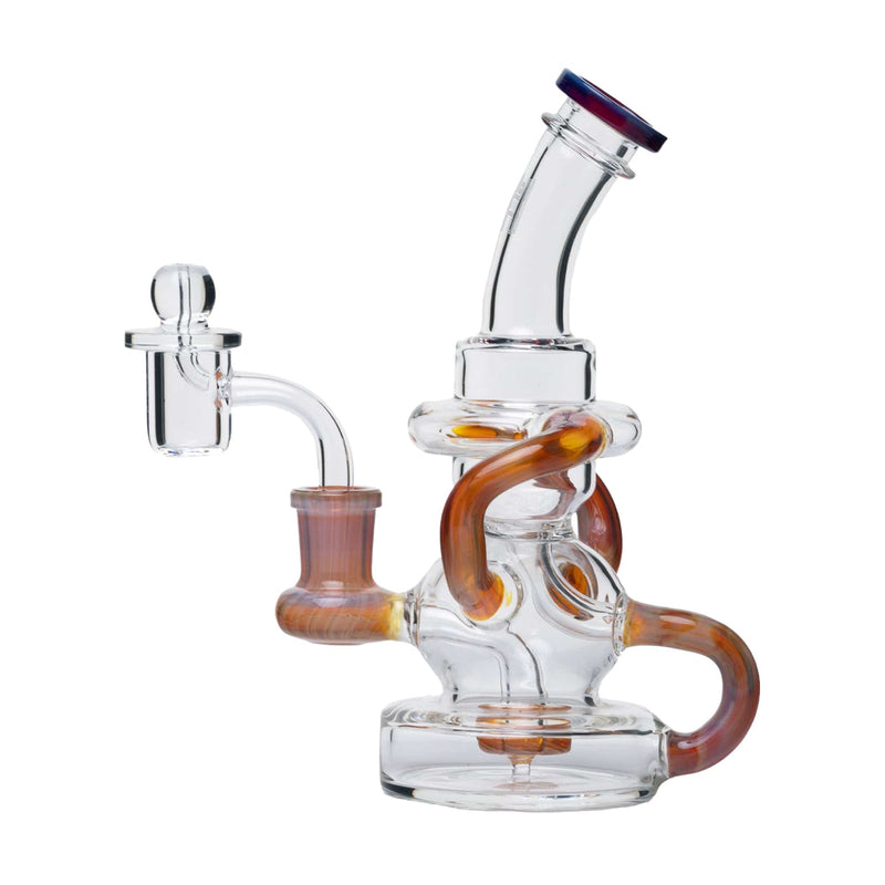 Human Grade Stubby Klein Recycler Dab Rig Purple