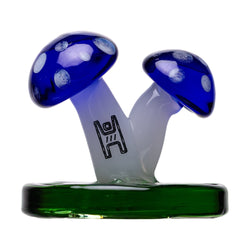 Human Grade Twin Mushroom Carb Cap Blue (Green Base)