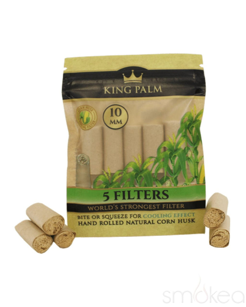 King Palm 10mm Natural Corn Husk Filters (5-Pack)