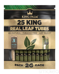King Palm King Size Natural Pre-Rolled Cones (25-Pack)