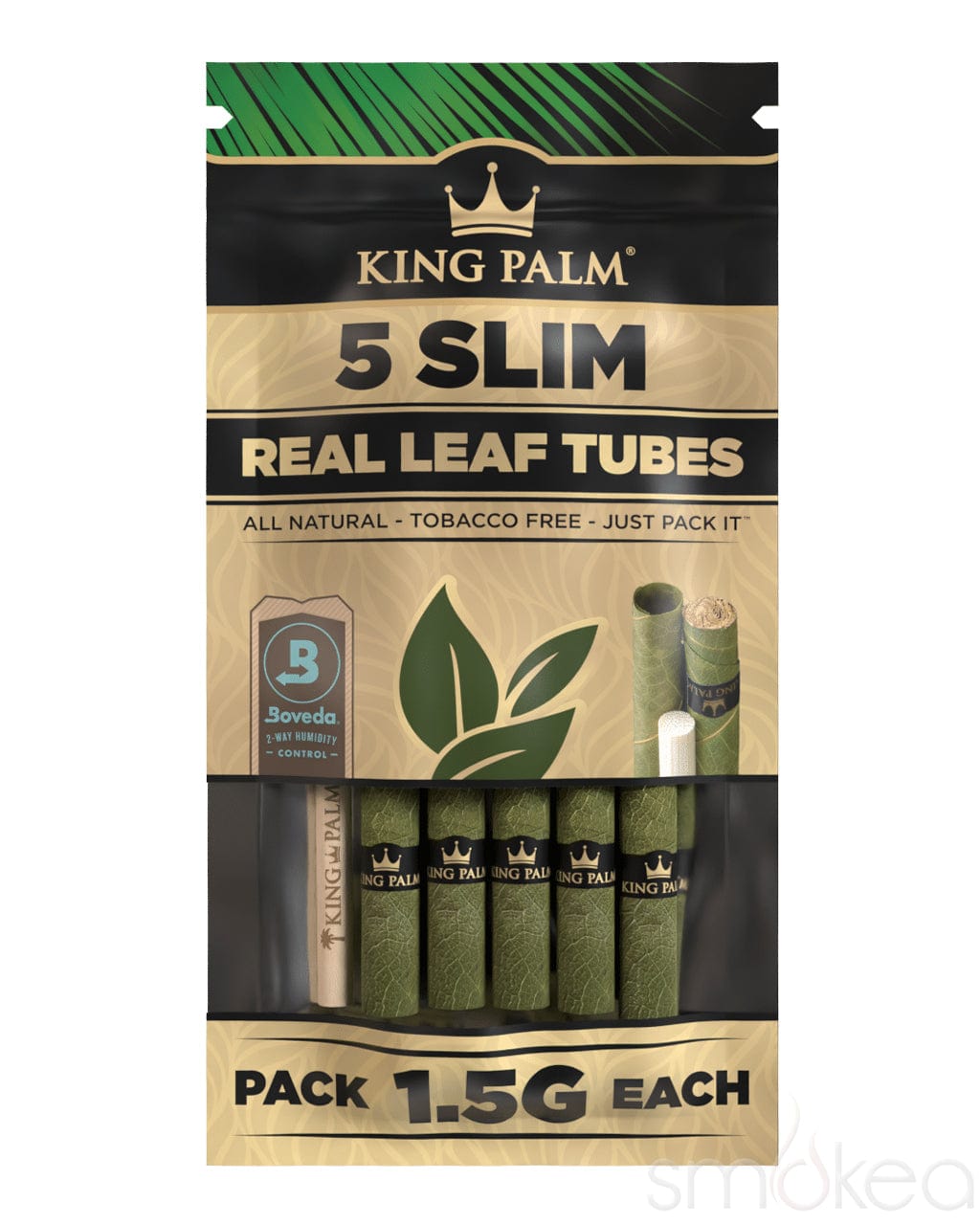 King Palm Slim Natural Pre-Rolled Cones (5-Pack)