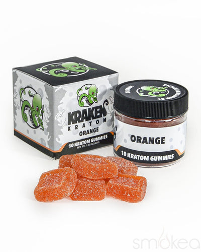 Kraken Kratom Gummies - Orange (10-Pack)