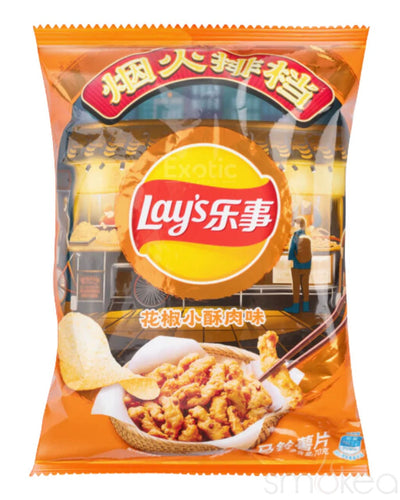 Lay's Sichuan Peppercorn Crispy Meat Flavored Potato Chips (China)