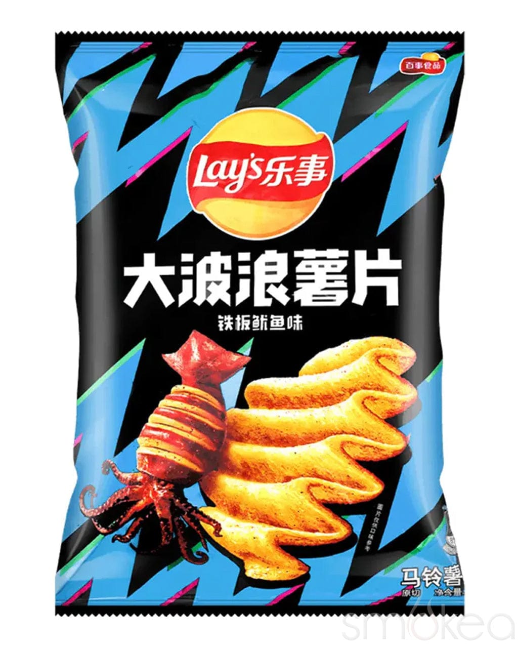 Lay's Wavy Grilled Squid Flavored Chips (China)